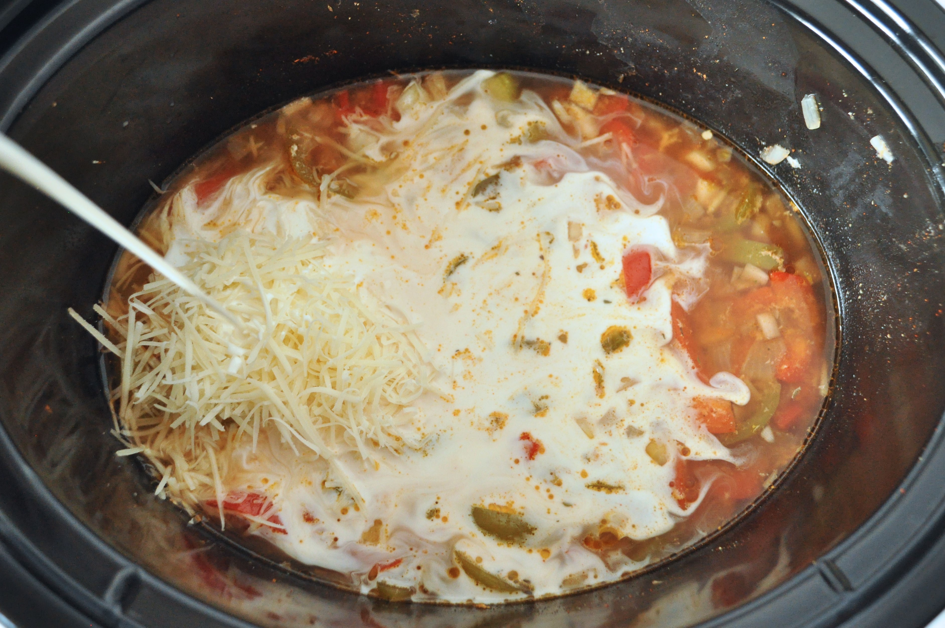 Slow Cooker Cajun Chicken Fettuccine - Welcome Home